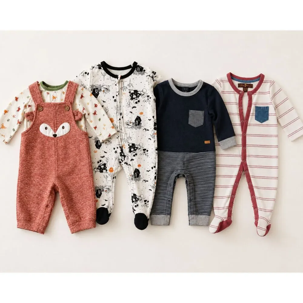 Baby Boy 3–6M Fall Bundle 4-Piece Disney Baby 7 For All Mankind Fox Romper